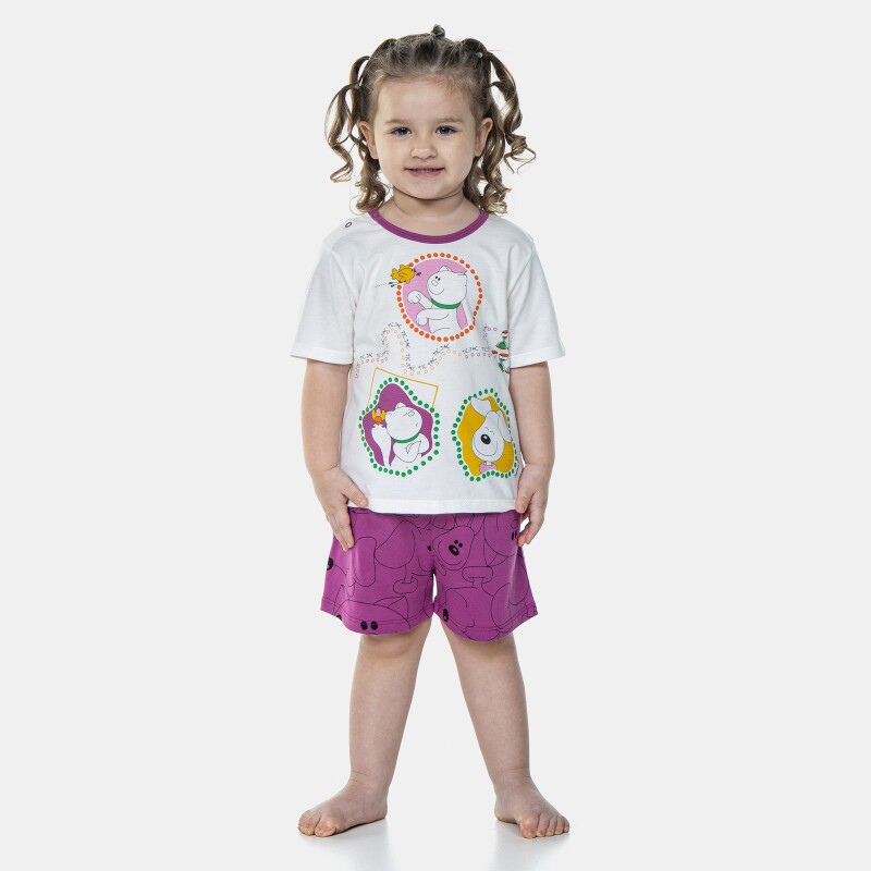 Pijama Manga Curta e Short