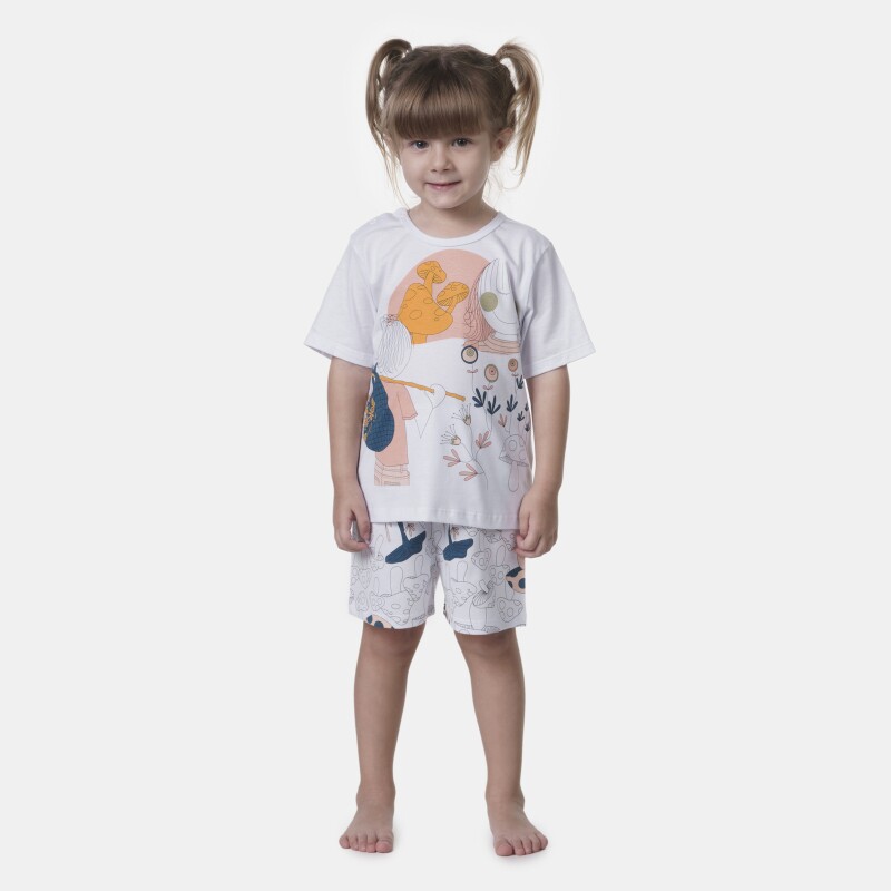 Pijama manga curta e short