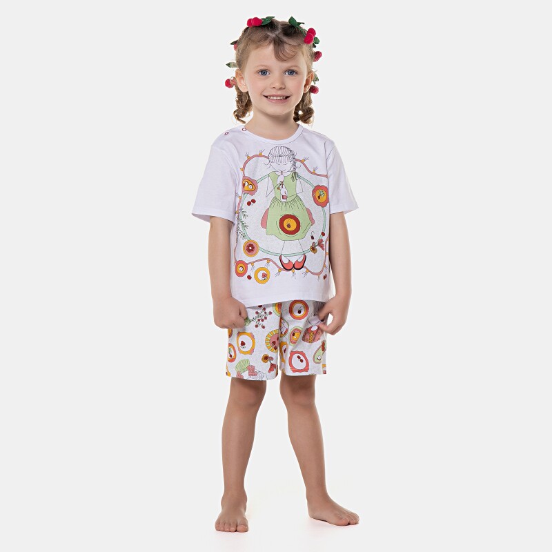 Pijama manga curta e short