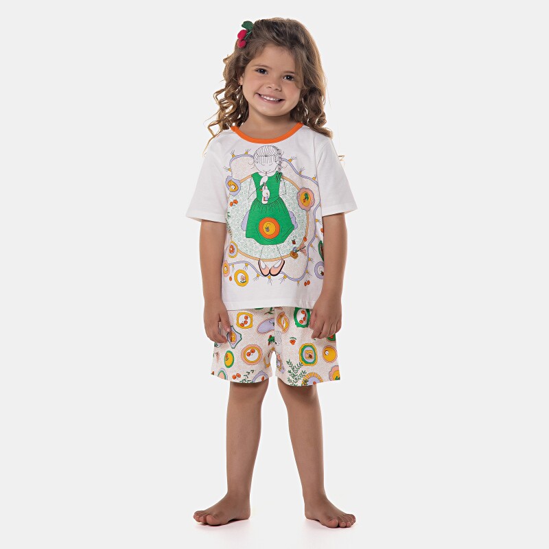 Pijama manga curta e short