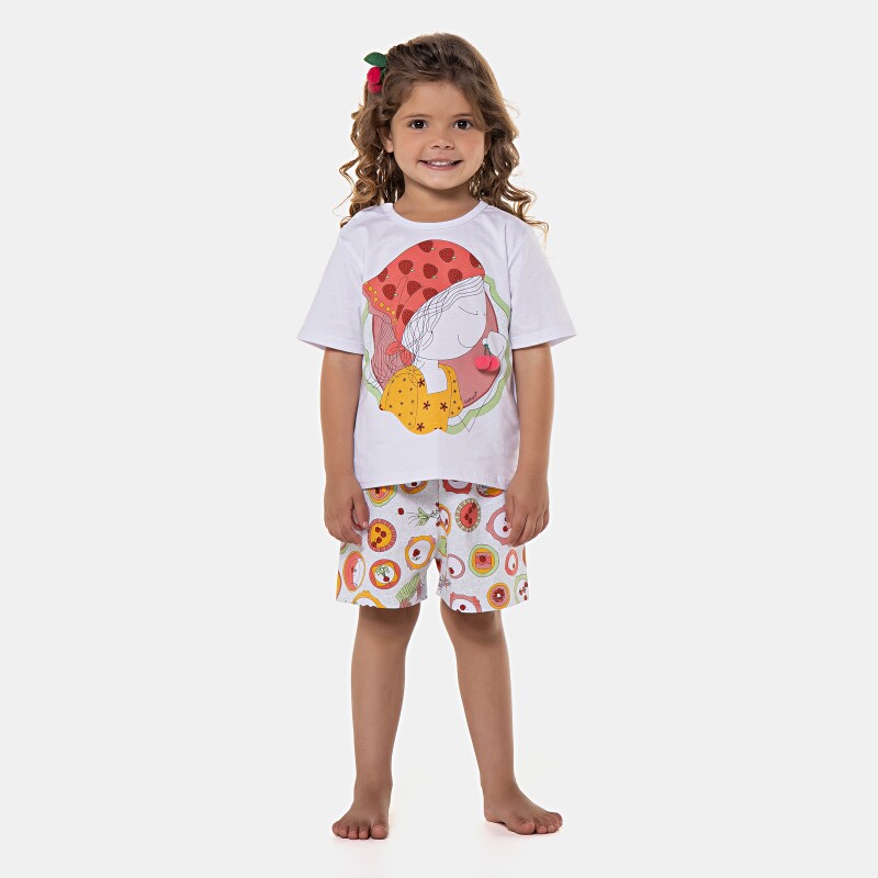 Pijama manga curta e short      