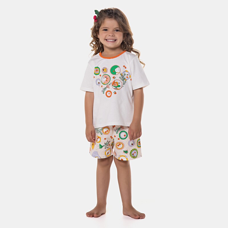 Pijama manga curta e short