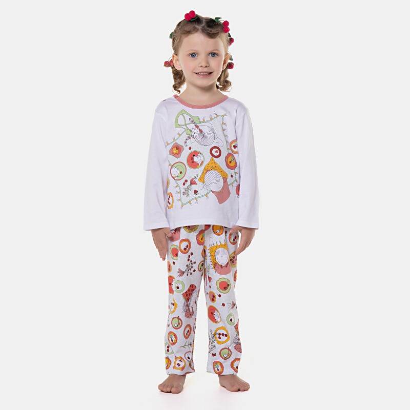 Pijama manga longa e calça