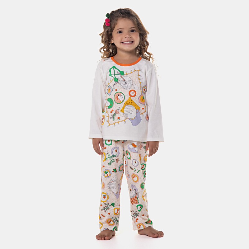 Pijama manga longa e calça