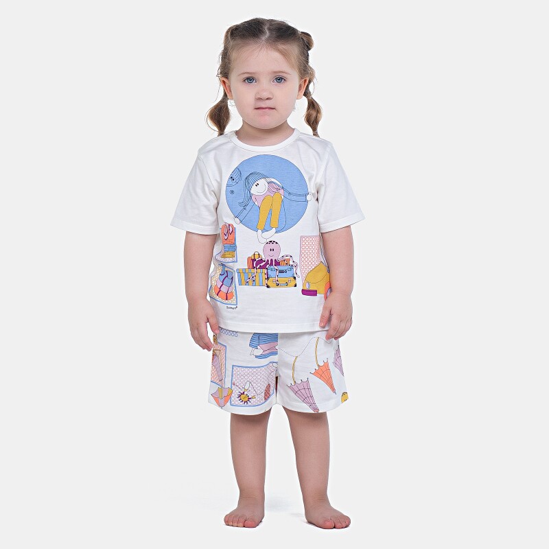 Pijama Manga Curta e Short