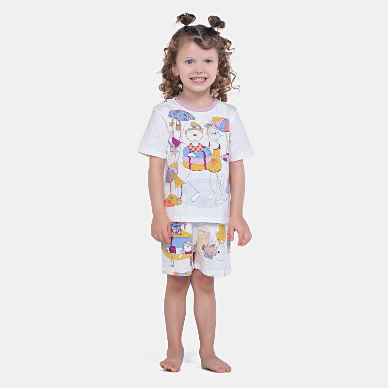 Pijama Manga Curta e Short