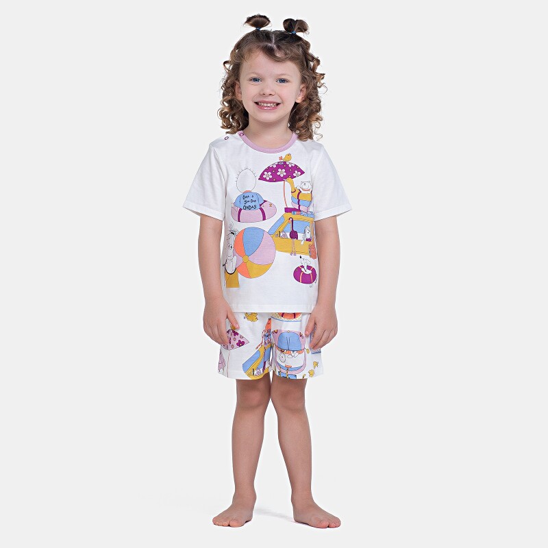 Pijama Manga Curta e Short