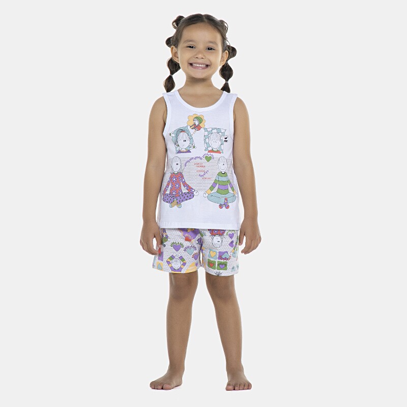 Pijama Feminino Baby Regata e Short