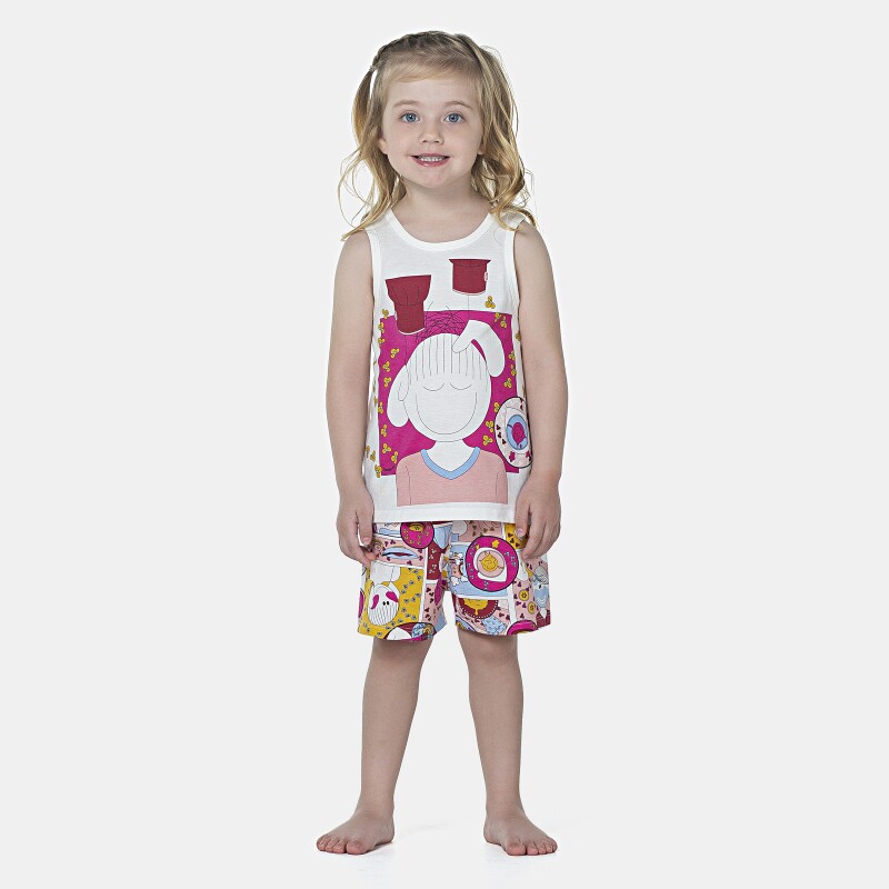 Pijama Feminino Baby Regata e Short