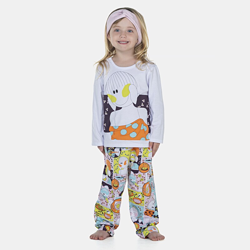 Pijama Feminino Baby Manga Longa e Calça