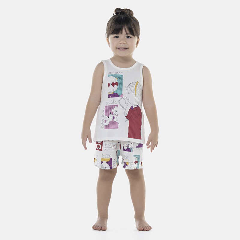Pijama Feminino Baby Regata e Short