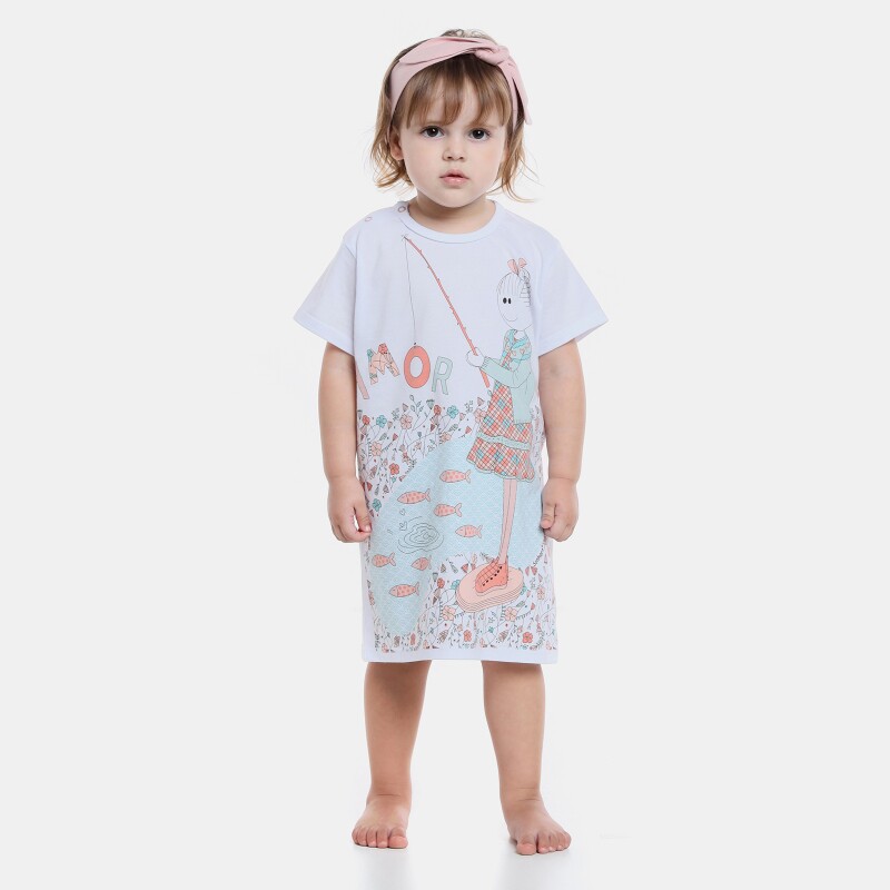 Camisão manga curta            