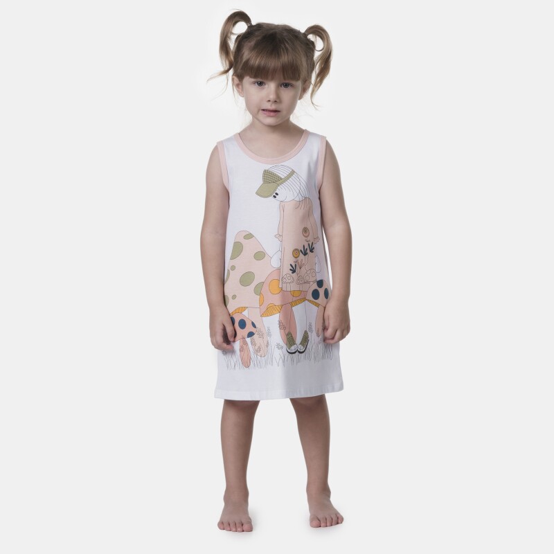 Camisola Sonhart regata Infantil Menina Estampa Pat