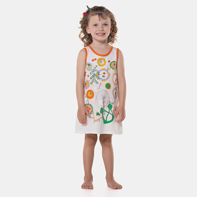 Camisola Infantil Menina regata Média Pat        