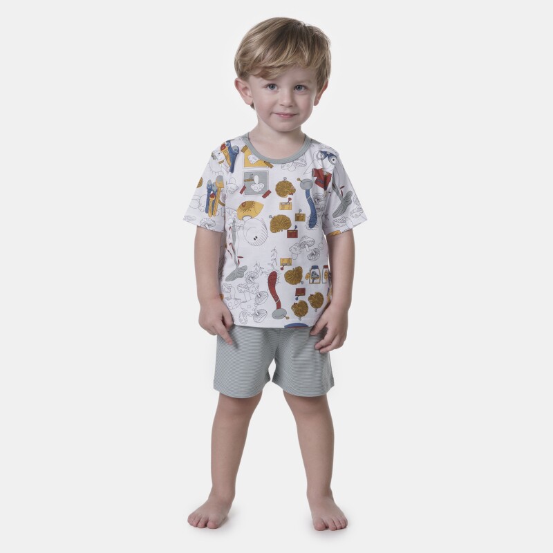 Pijama manga curta e short