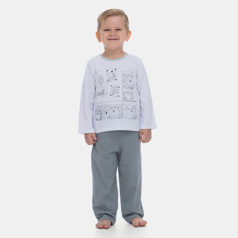 Pijama Manga Longa e Calça