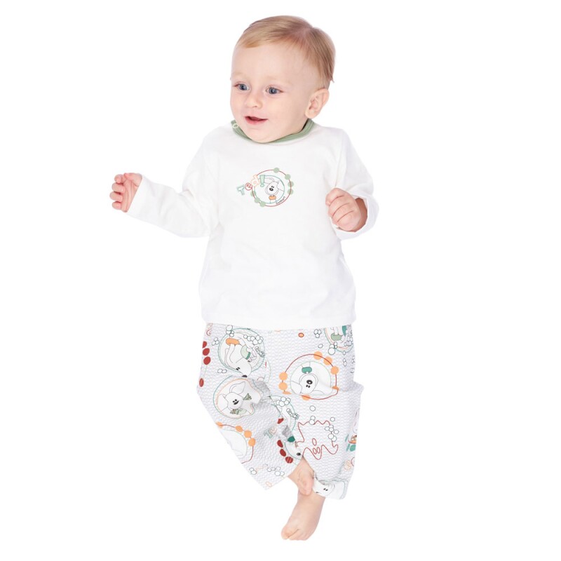 Pijama manga longa e calça