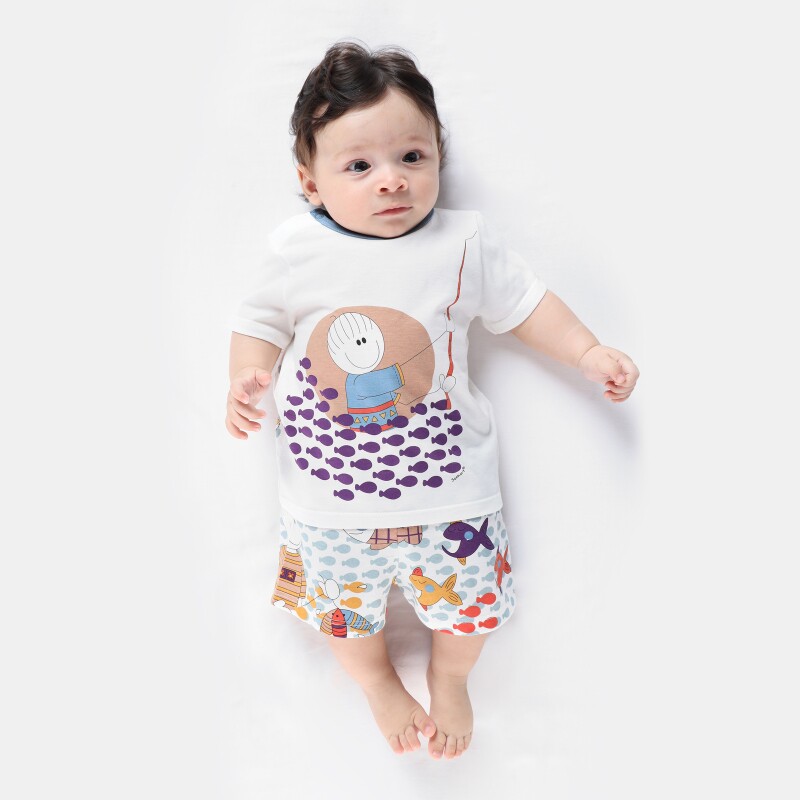 Pijama manga curta e short    