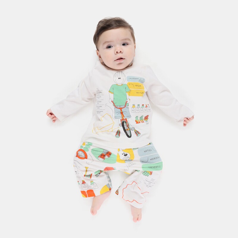 Pijama Manga Longa e Calça
