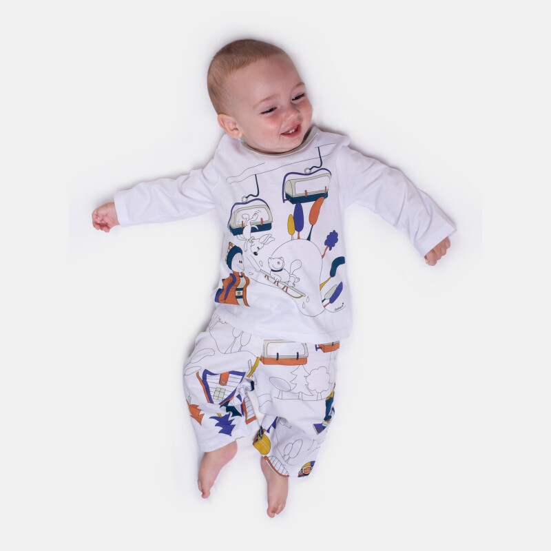 Pijama manga longa e calça