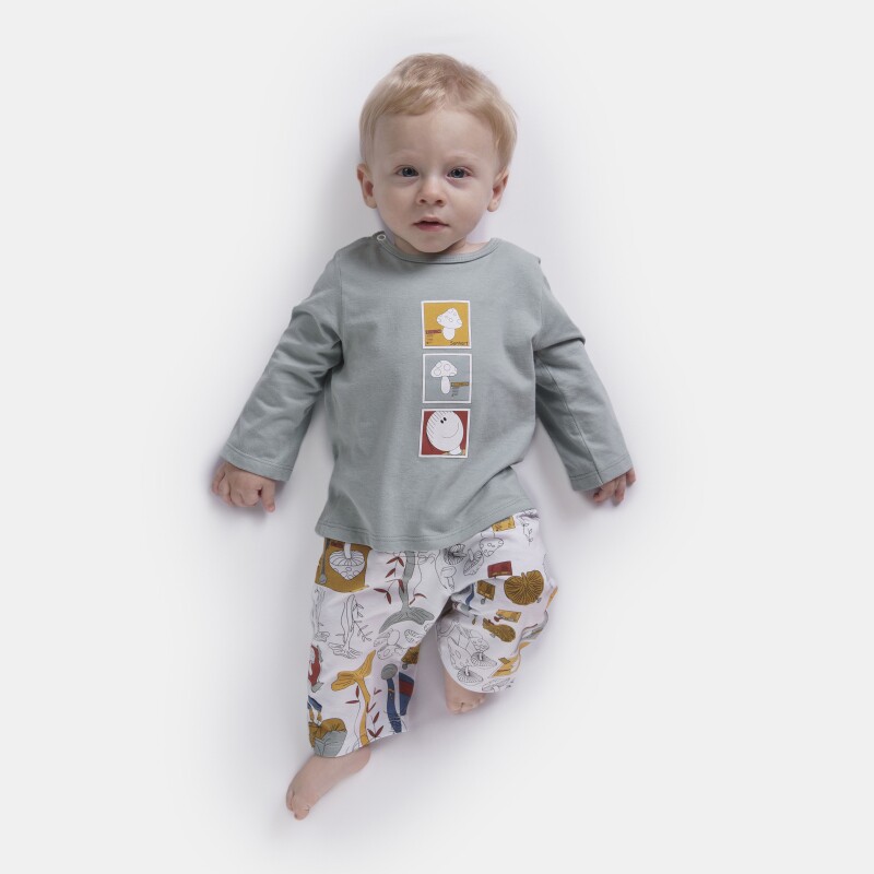 Pijama manga longa e calça   