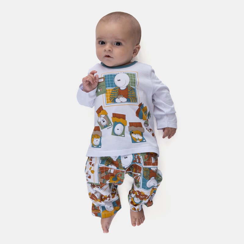 Pijama Manga Longa e Calça