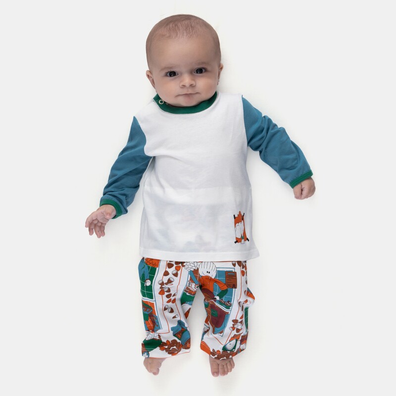 Pijama Manga Longa e Calça