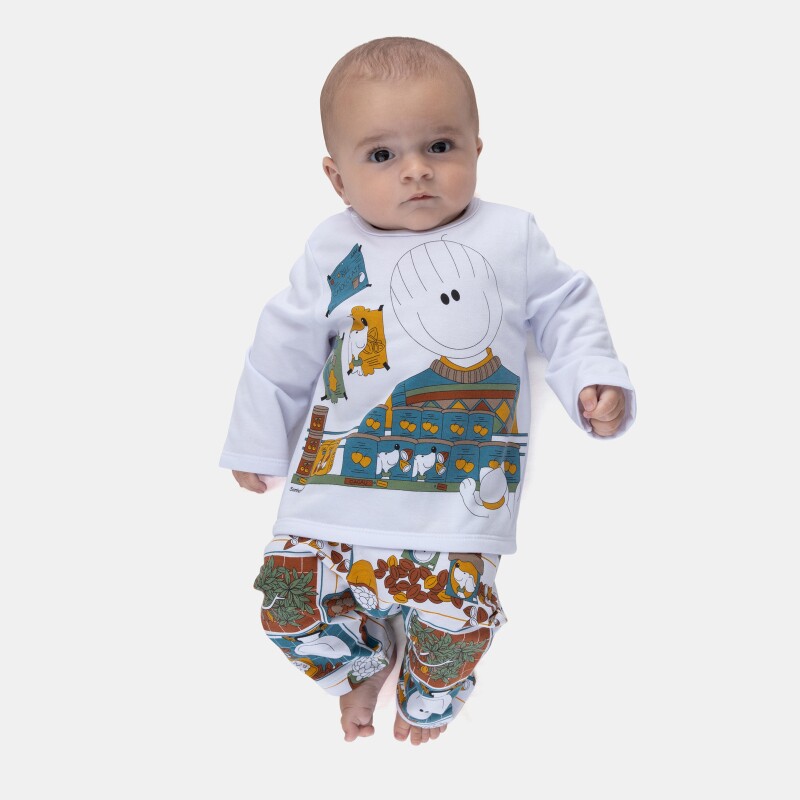 Pijama Manga Longa e Calça