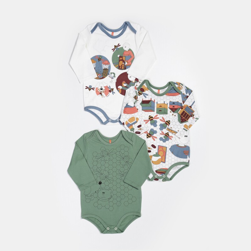 Kit body manga longa 