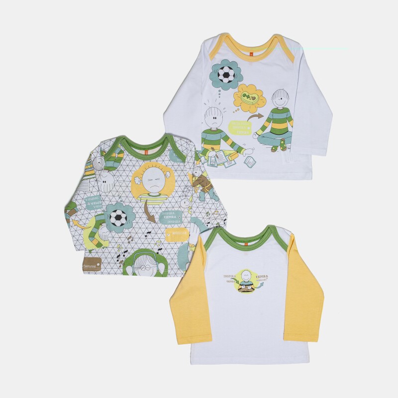 Kit Pagão Masculino Bebe Manga Longa