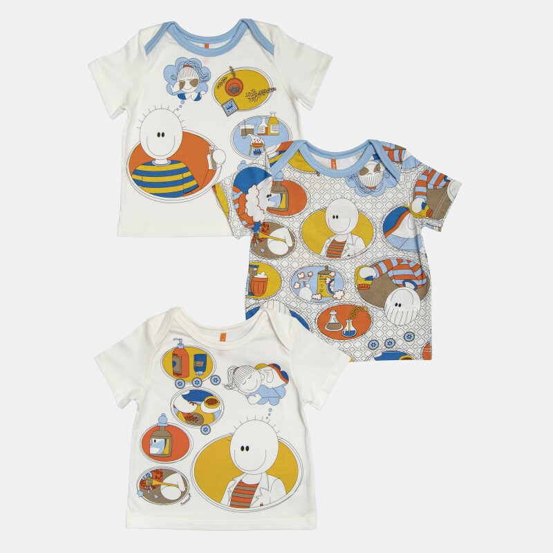 Kit Pagão Masculino Bebe Manga Curta