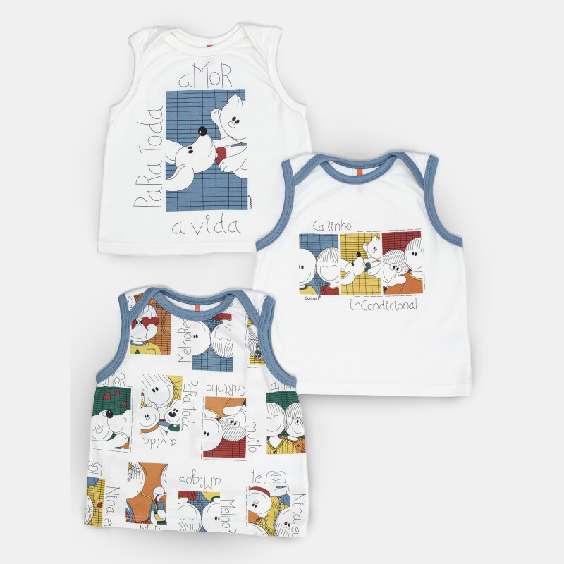 Kit Pagão Masculino Bebe Regata