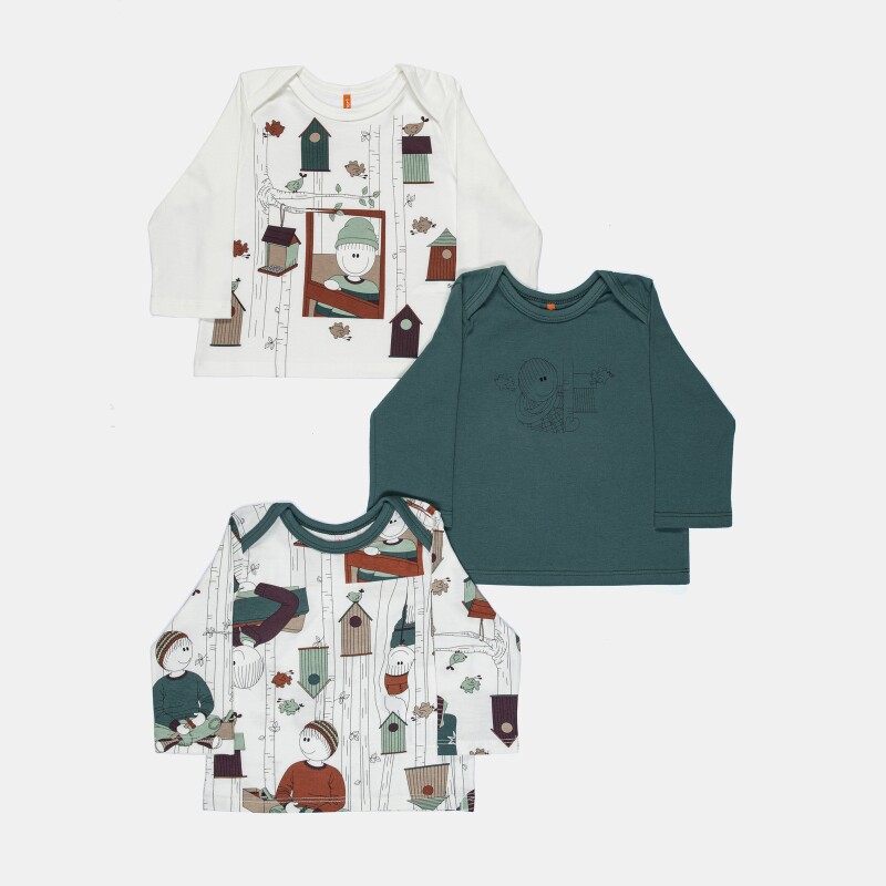 Kit Pagão Masculino Bebe Manga Longa