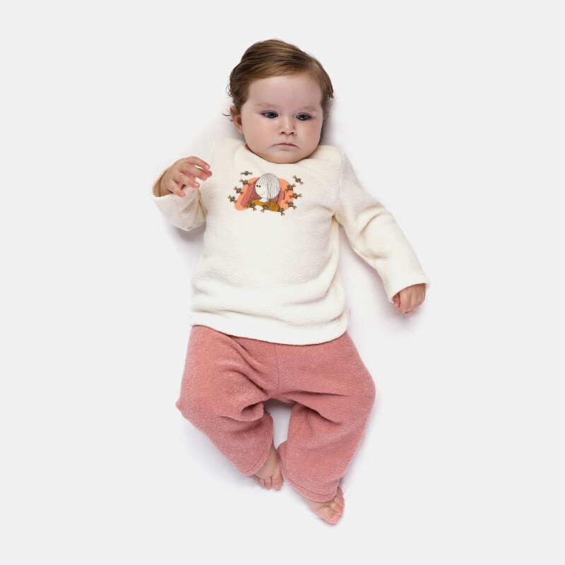 Pijama manga longa e calça