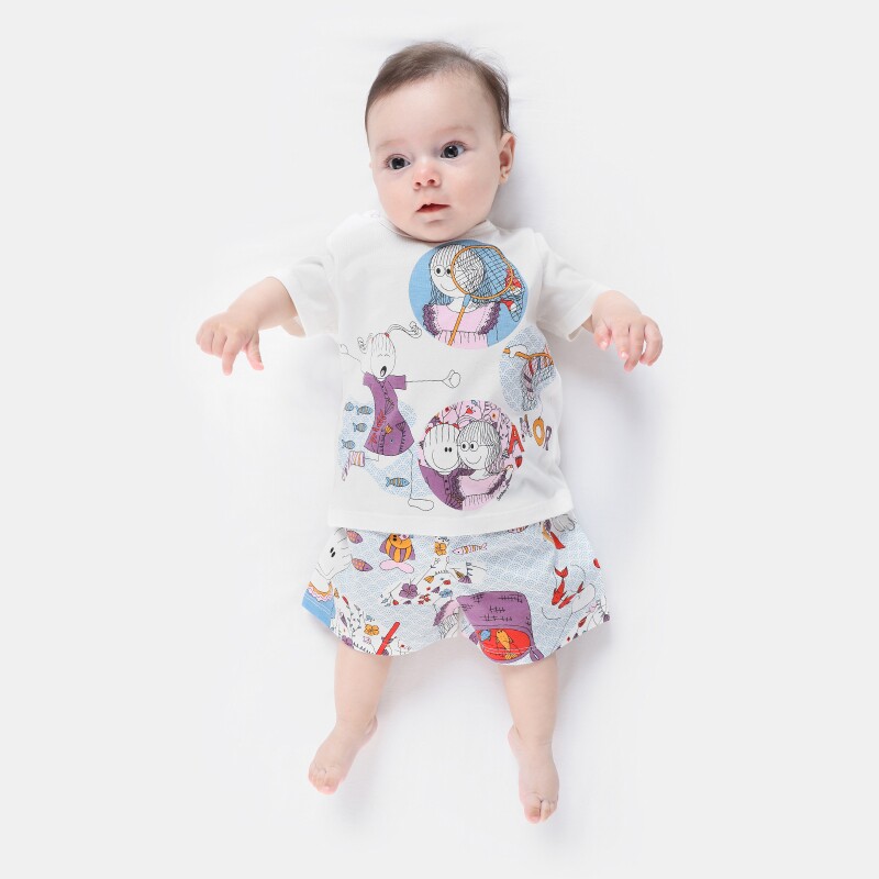 Pijama manga curta e short