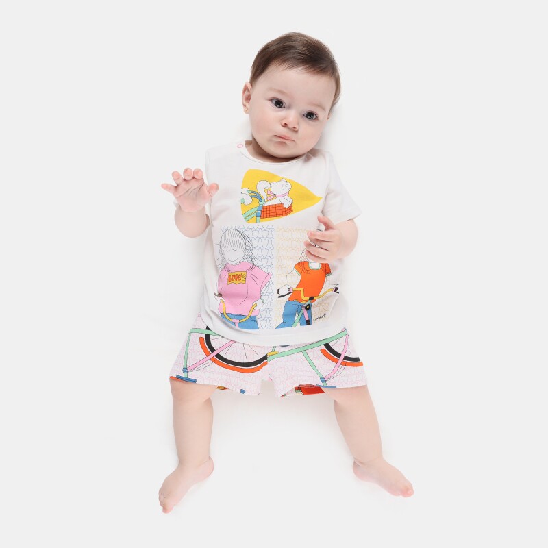 Pijama manga curta e short