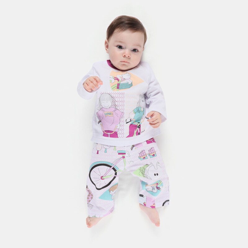 Pijama Manga Longa e Calça