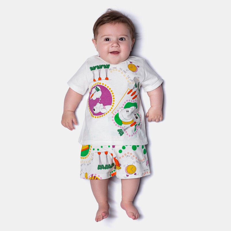 Pijama Manga Curta e Short