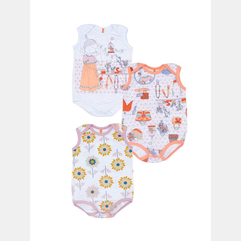 Kit Body Feminino Bebe Regata