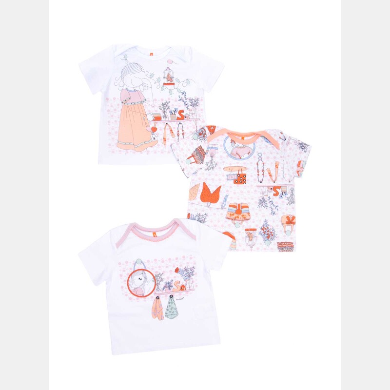 Kit Pagão Feminino Bebe Manga Curta