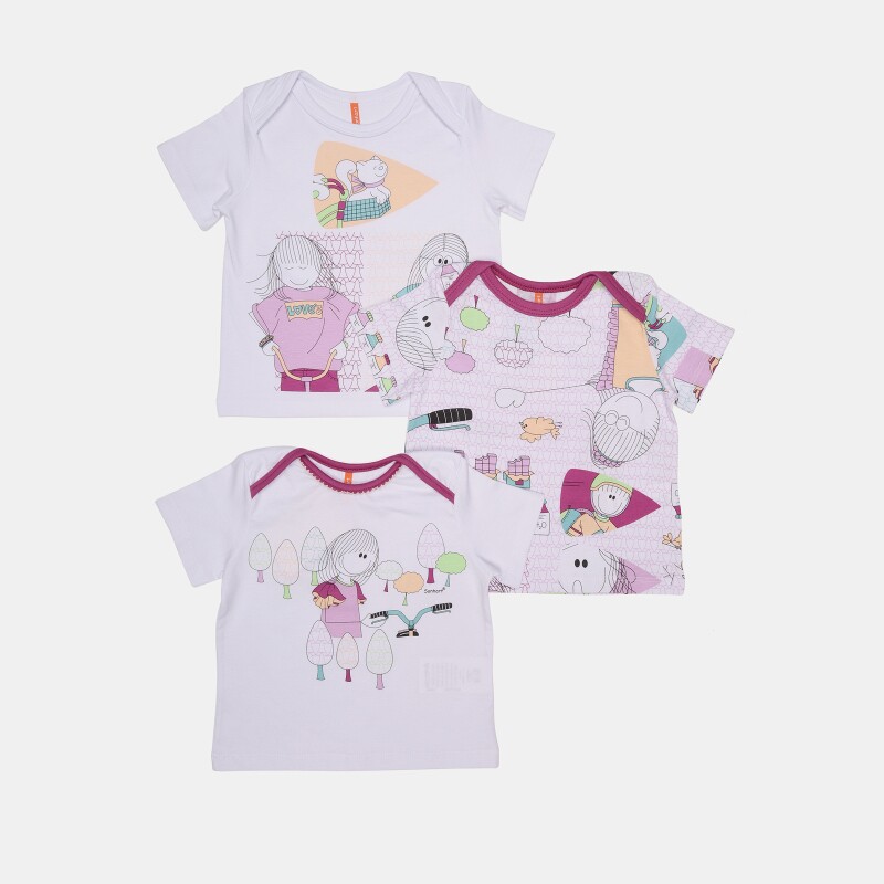Kit Pagão Feminino Bebe Manga Curta