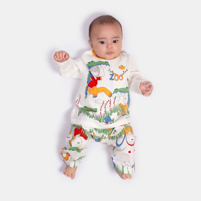 Pijama manga longa e calça