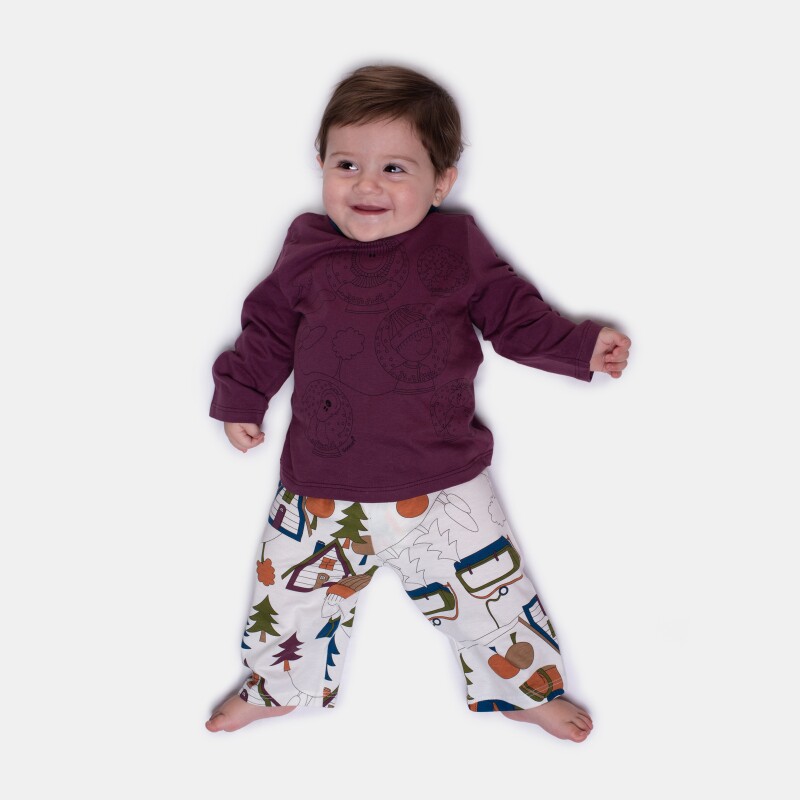 Pijama Manga Longa e Calça