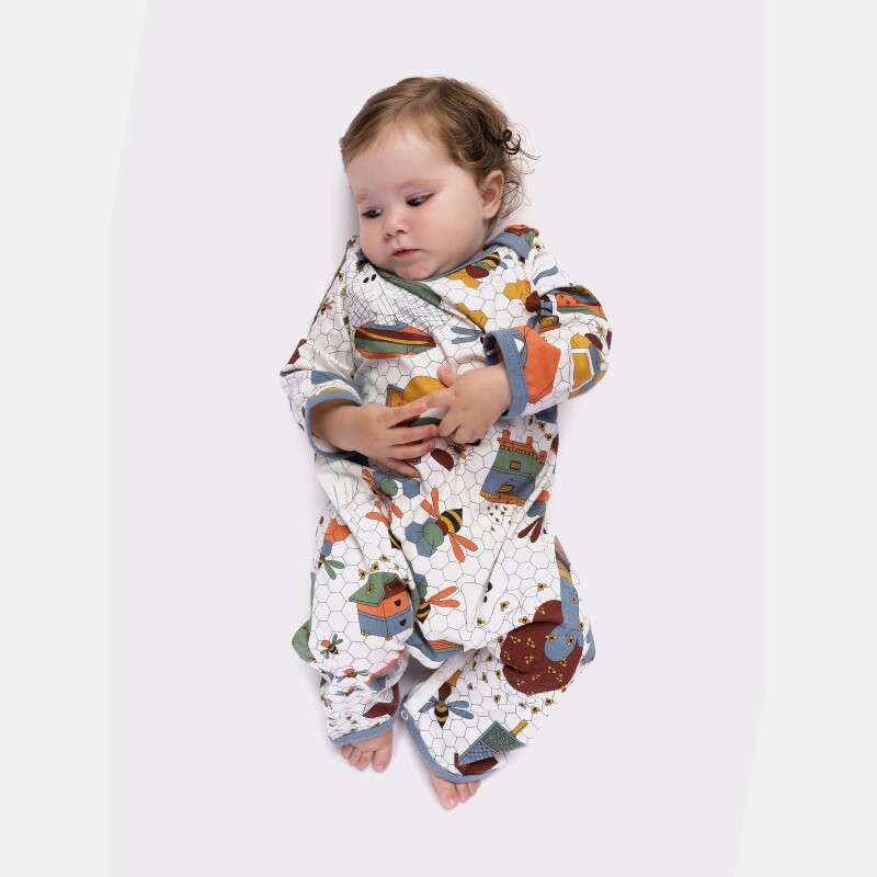 Macacão Unissex Bebe Manga Longa