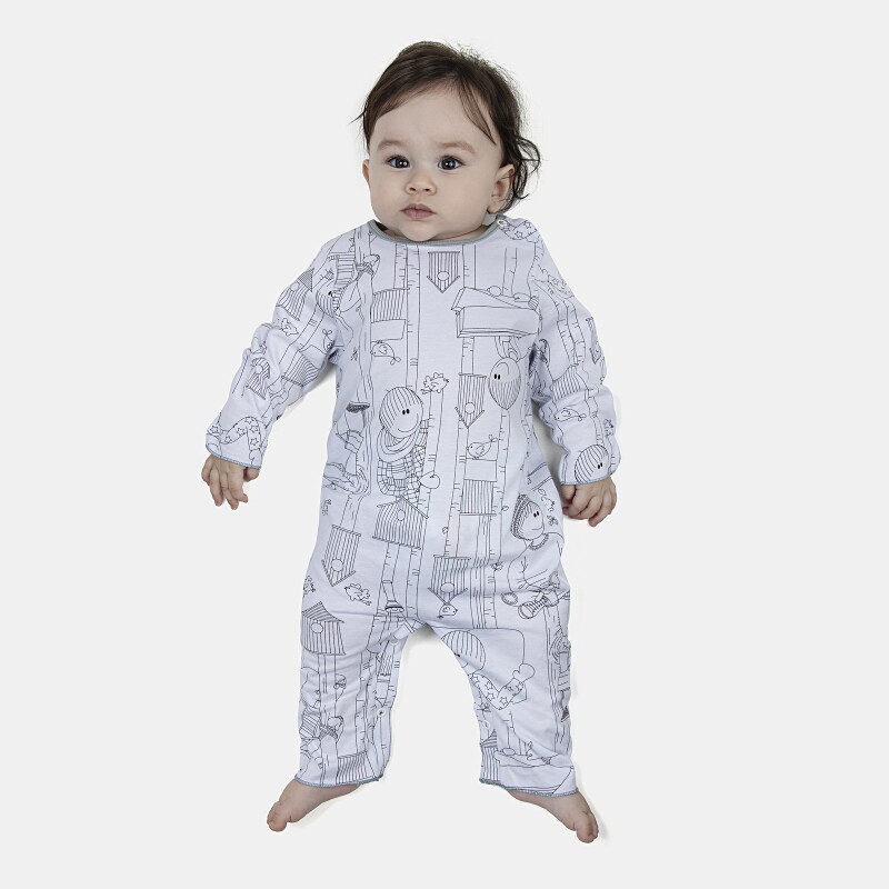 Macacão Unissex Bebe Manga Longa