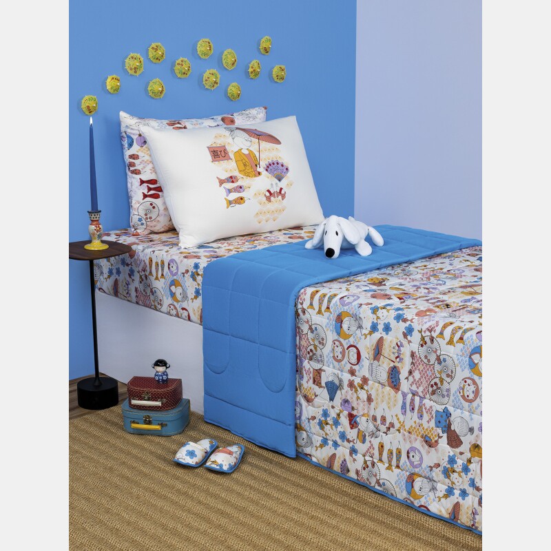 Lençol Elástico com Fronhas King