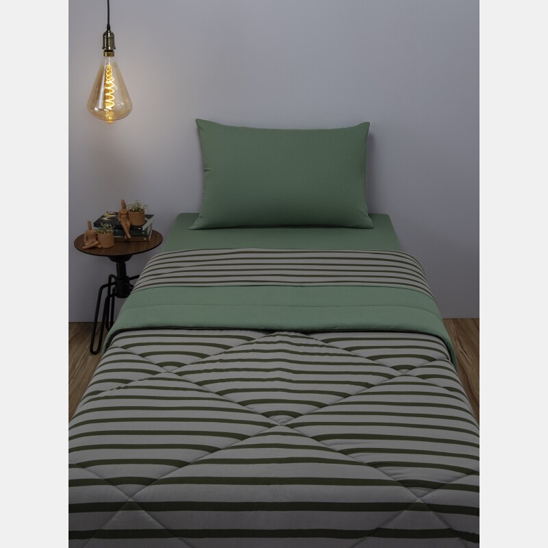 Edredom King Unissex Listrado
