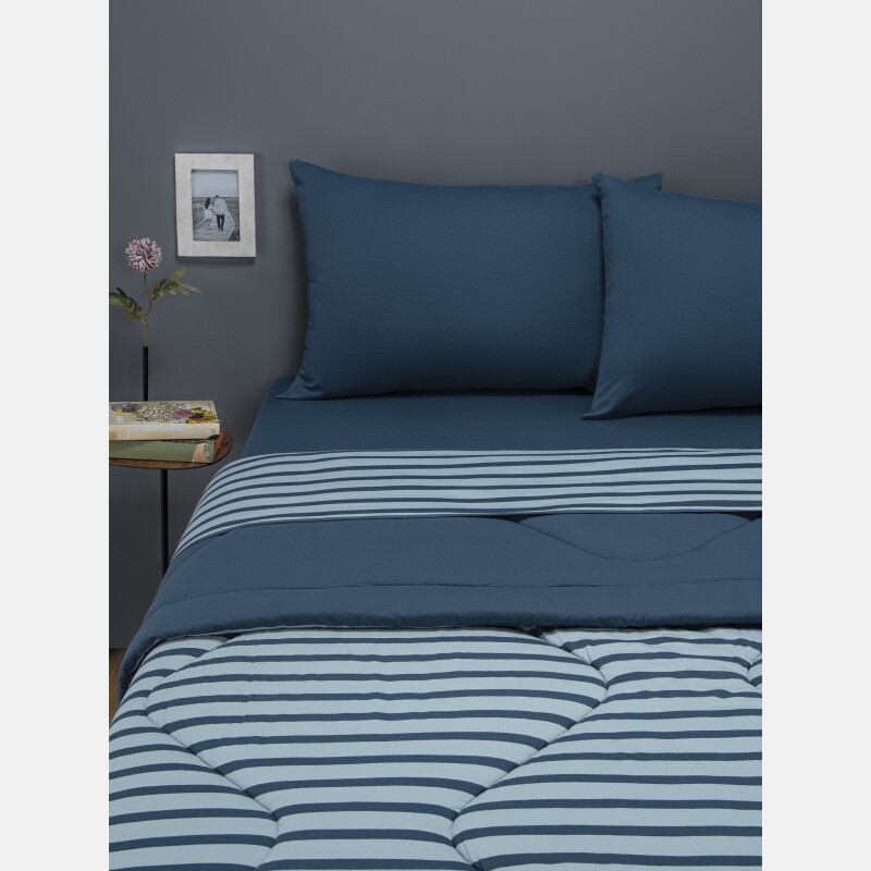 Edredom King Unissex Listrado