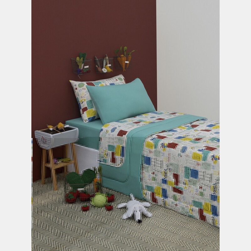 Jogo de lençol solteiro