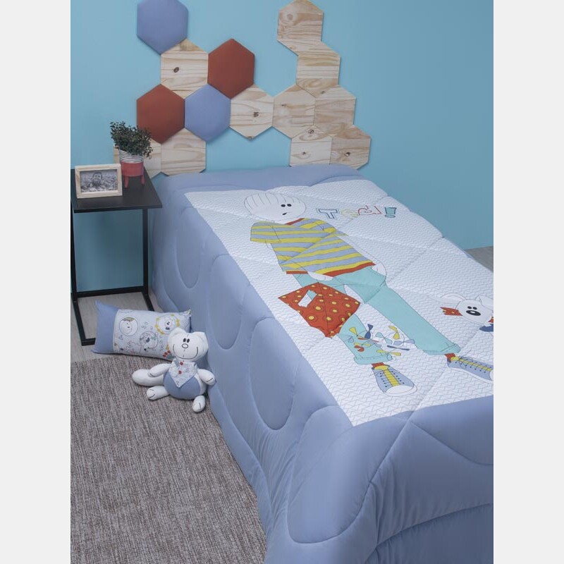 Edredom solteiro masculino             